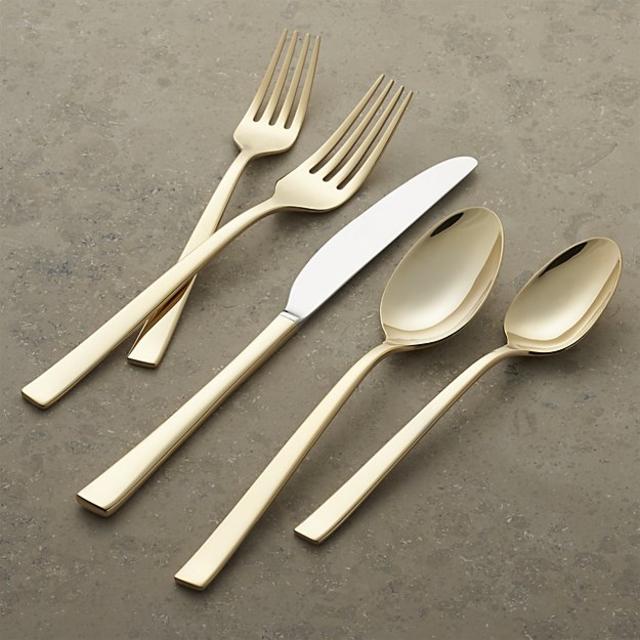 Emory Gold 5-Piece Flatware Place Setting