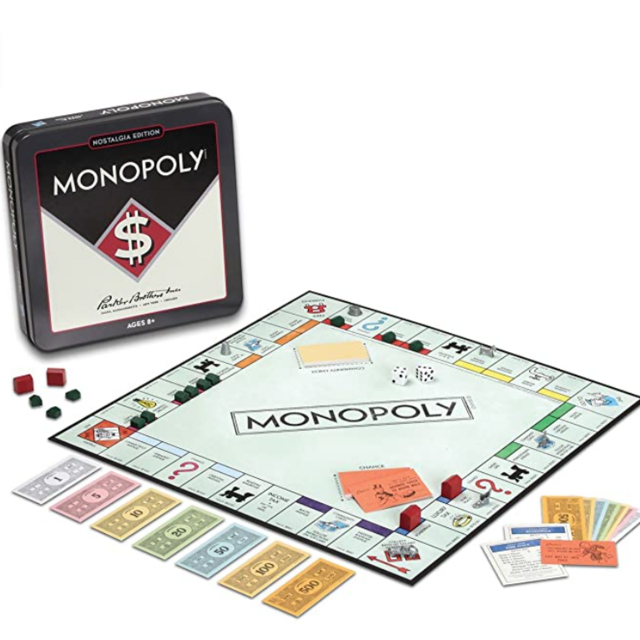Winning Solutions Monopoly Nostalgia Tin Board Games
