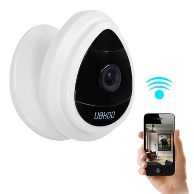 Security Mini IP Camera, UOKOO 1280x720p Home Surveillance Camera Wireless IP Camera With Built In Microphone WiFi Security Camera, Baby Video Monitor Nanny Cam,Motion Detection