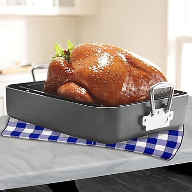 Denmark® Pro Nonstick Hard Anodized Roaster with U-Rack