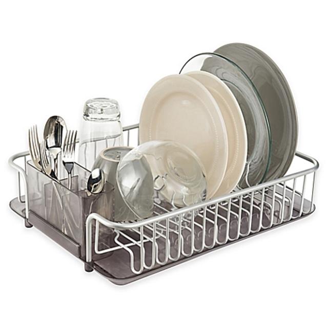 InterDesign® Metro Rustproof Aluminum Dishrack and Drainboard