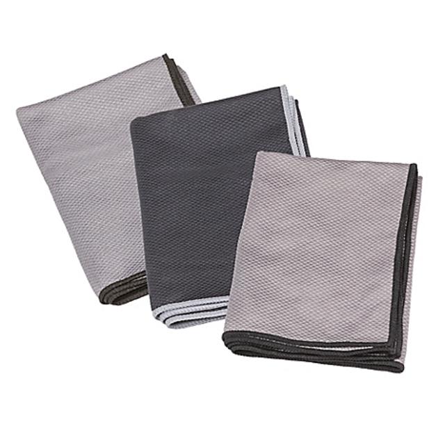 The Original™ 3-Pack Magic Glass Drying Towels in Grey