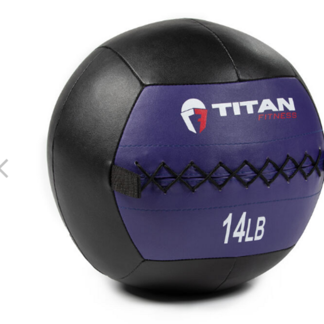 14 LB SOFT LEATHER MEDICINE WALL BALL