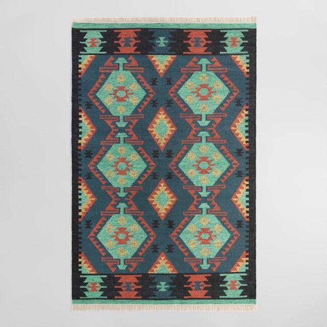 8 x 10' Multicolor Diamond Kilim Woven Darra Rug