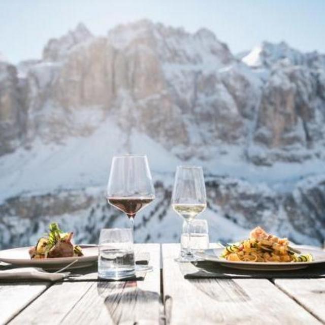 Swanky Dinner in the Dolomites <3