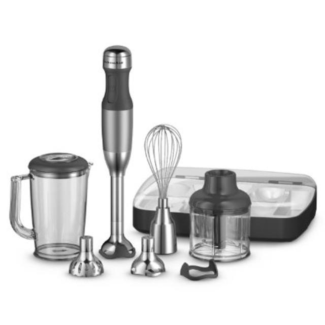 KitchenAid KHB2561CU 5-Speed Hand Blender, Contour Silver