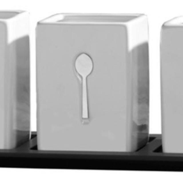 Ceramic Caddy Tray, 3 Pieces