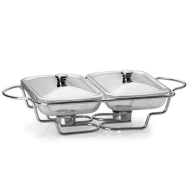 Le Chef White Ceramic Bakeware/ Serving Tray Set