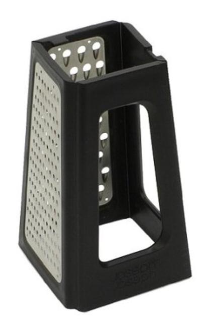 Joseph Joseph Fold Flat Space Saving Kitchen Grater, Black