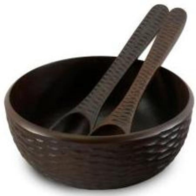 Chocolate Mango Wood 3-piece Serving Bowl Set (Thailand)