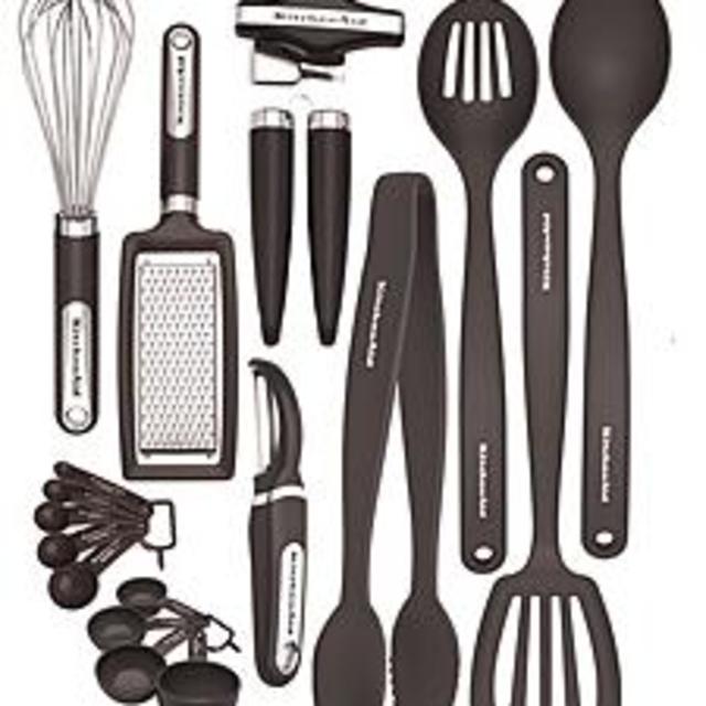 KitchenAid Black 17-piece Kitchen Tool & Gadget Set
