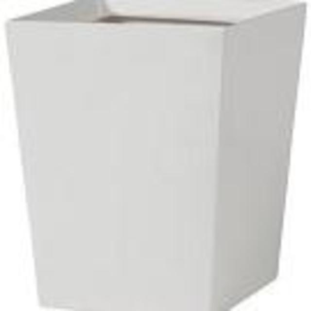 Creative Bath Angles Ceramic Waste Basket; Black