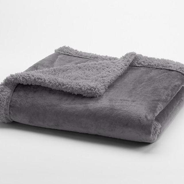 SONOMA life + style® Micromink & Sherpa Reversible Throw