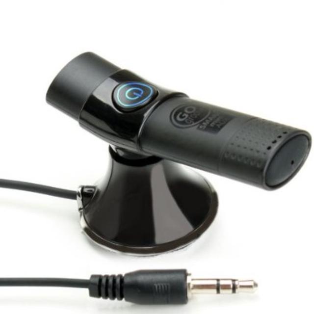 GOgroove SMARTmini AUX Bluetooth Audio Receiver Car Kit with Hands-Free Calling & Wireless Music Streaming - Works with Apple iPhone 5S , Samsung Galaxy S5 , HTC One M8 , LG G3 and More Bluetooth-enabled Smartphones , Tablets & MP3 Players