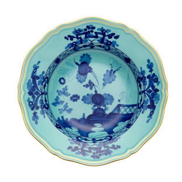 SOUP BOWL Ginori Oriente Italiano Iris with Gold Trim