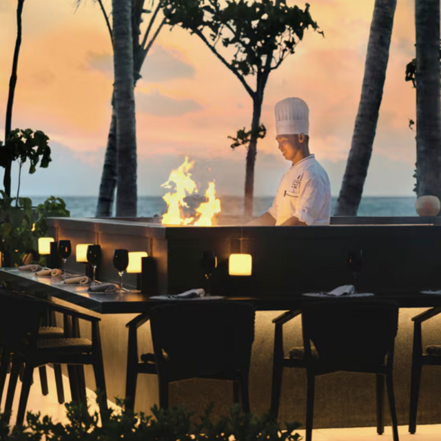 Japanese Dinner at IWAU - Maldives