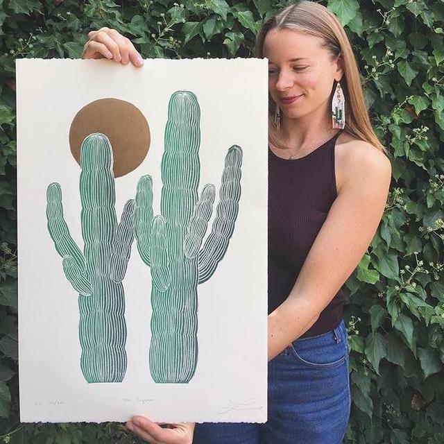 Dos Saguaros Print - Lili Arnold Studios