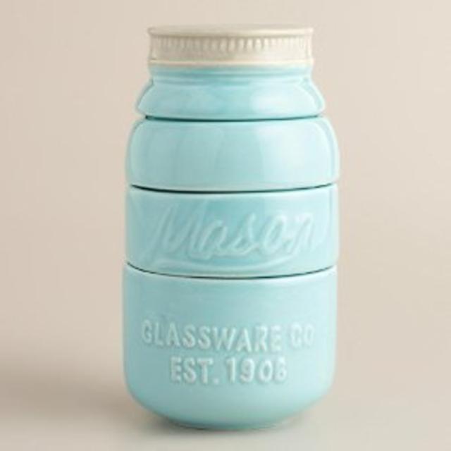 Mason Jar Measuring Cups (Blue)