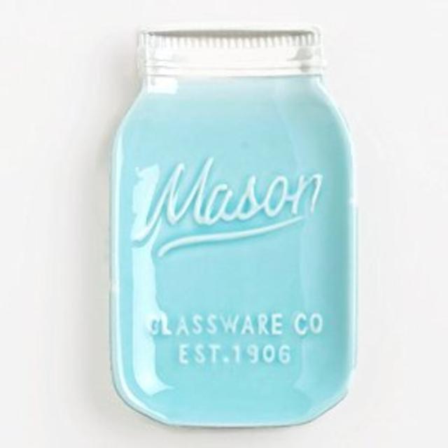 1 X Mason Jar Ceramic Spoon Rest