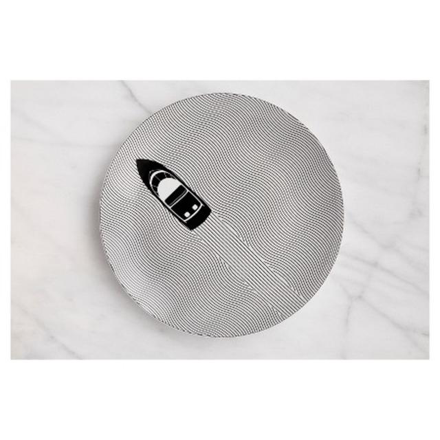 Cheeky® 12" Porcelain Platter - Fine Lines Boat