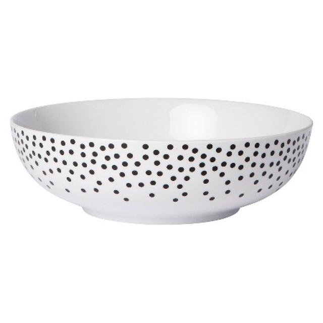 Cheeky® Nola 56oz Porcelain Serve Bowl - Black Dots
