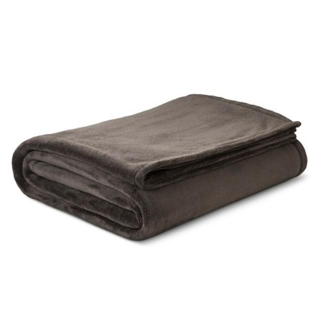 Threshold™ Microplush Blanket - Hot Coffee (Full/Queen)