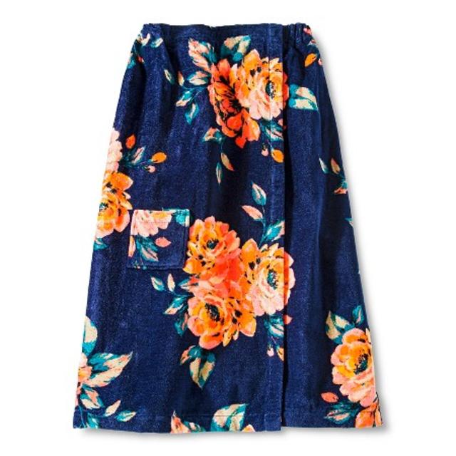Cluster Floral Body Wrap - Academy Blue/Monterey Bay/Maori Flower Red - Xhilaration™