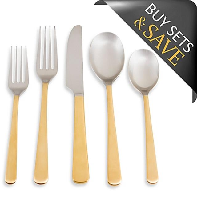 Cambridge® Silversmiths Julie Gold Satin 20-Piece Flatware Set
