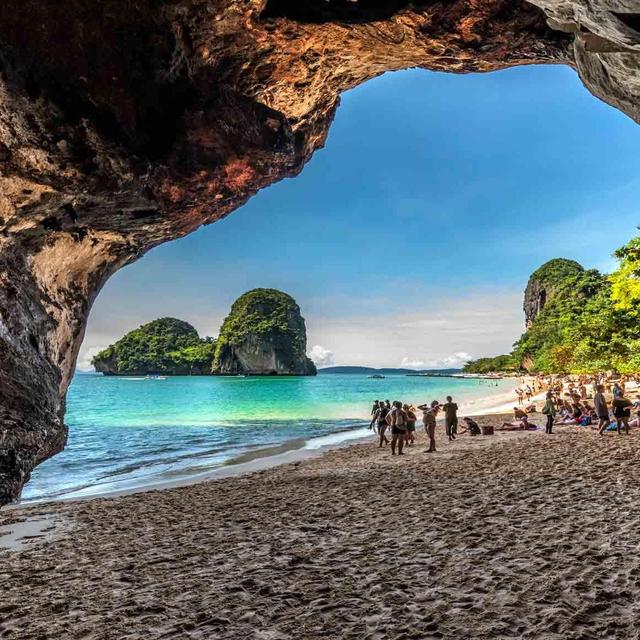 Leisurely beach day at Phra Nang beach