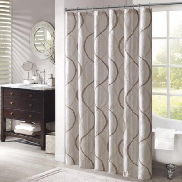 Home Essence Fenice Embroidered Shower Curtain