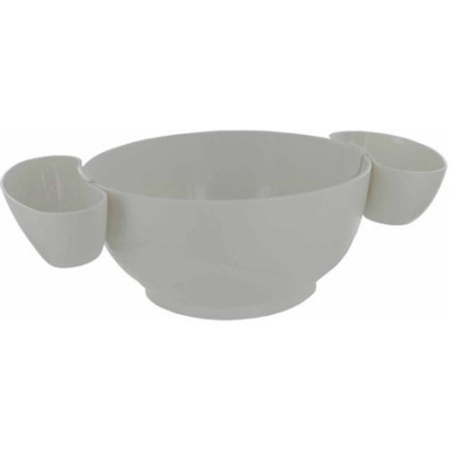 Prodyne White Chips and Dips 3-Piece Bowl Set