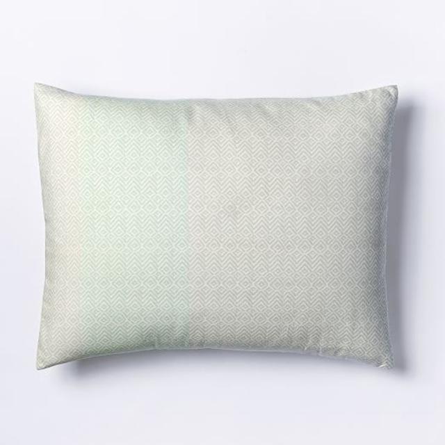 West Elm Woven Zigzag Stripe Standard Sham, Pale Harbor