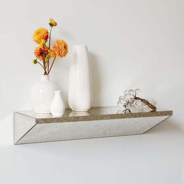 West Elm Wedge Shelf Foxed Mirror