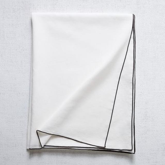 West Elm Border Stitch Tablecloth