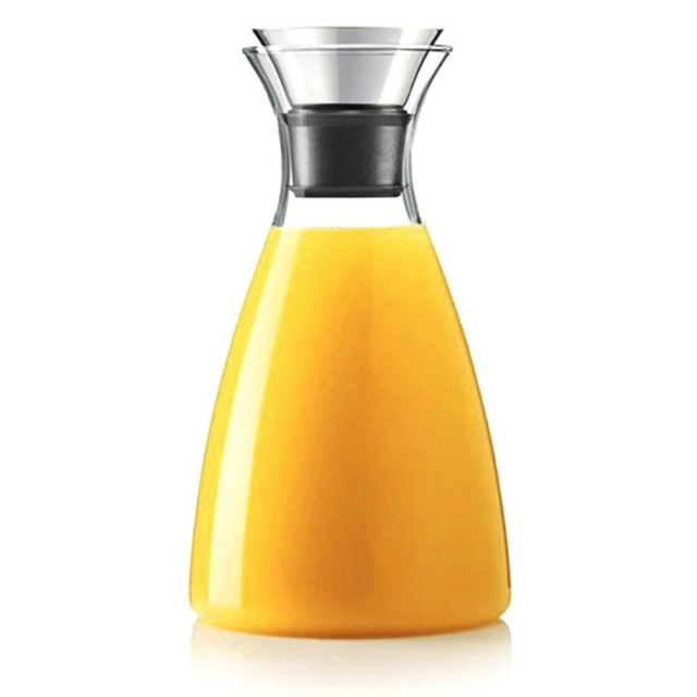 50 Oz Glass Drip-free Carafe with Stainless Steel Flip-top Lid