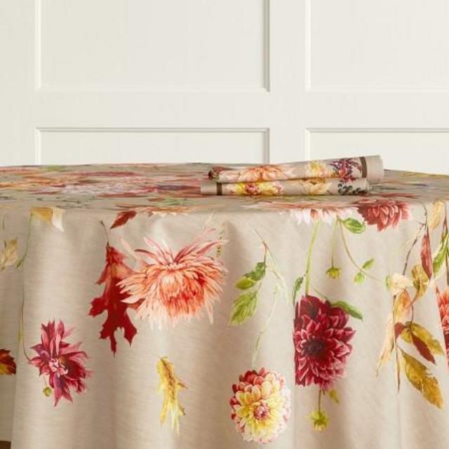 Harvest Bloom Tablecloth - 70 Inch Round