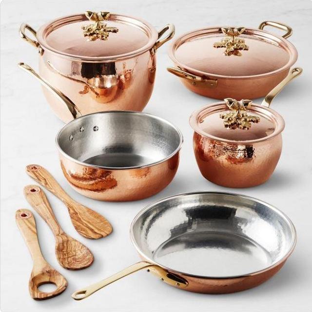 Ruffoni Historia Hammered Copper 11-Piece Cookware Set Fund