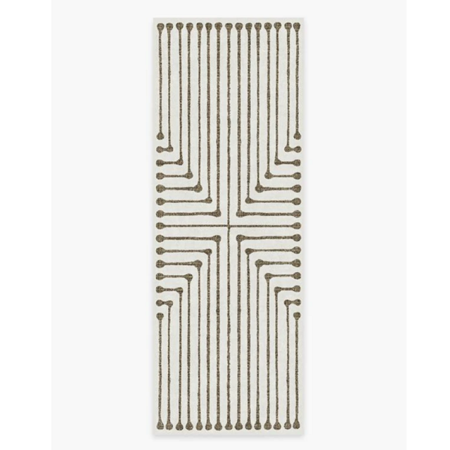 Ruggable Jonathan Adler Inkdrop Camel & Ivory Rug - Runner 2.5 x 7