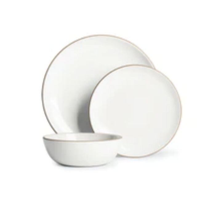 Heath Ceramics | Opaque White Basic Dinnerware Set