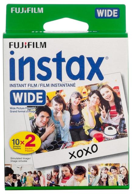 Fujifilm Instax Wide Film Twin Pack (White) (New Packaging)