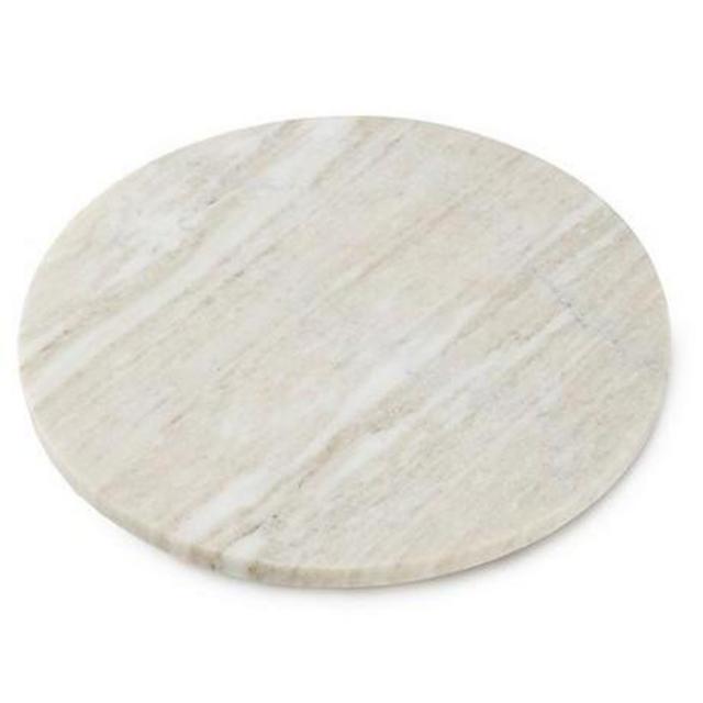 Southern Living Spring Collection Round Marble Cheese Board with Resin Feet