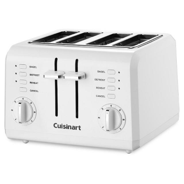 Cuisinart 4 Slice Compact White Toaster CPT-142