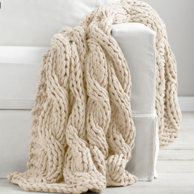 Pottery Barn Colossal Handknit Throw