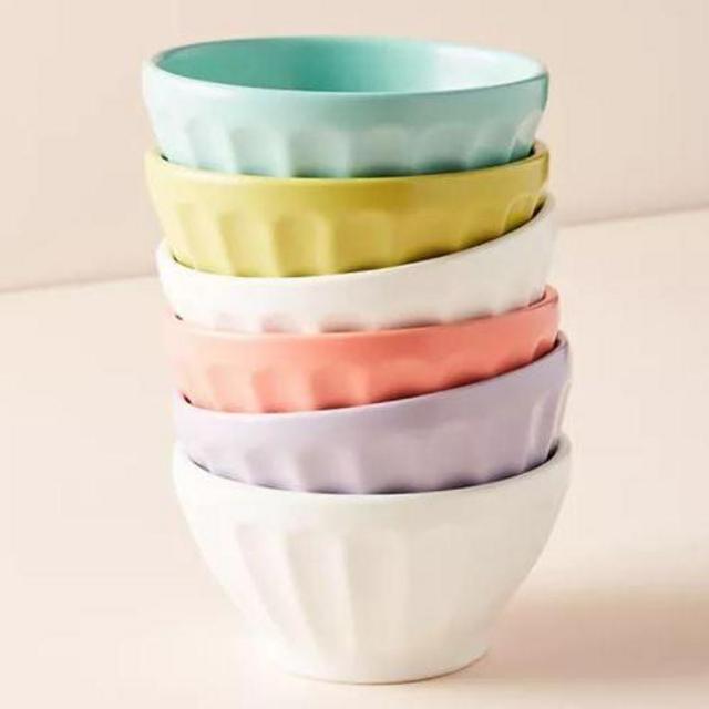 Matte Latte Bowls, Set of 6