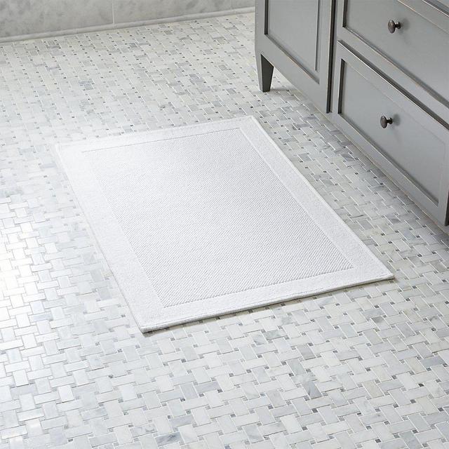 Westport White Bath Rug