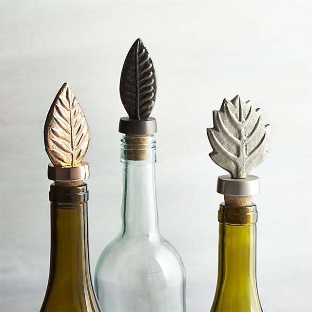 Leaf Wine Bottle Stoppers