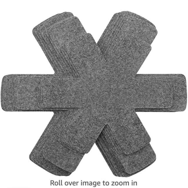 Pot and Pan Protectors, Set of 12 and 3 Different Size, Pot Dividers Pads/Stacking Pan Protectors/Pan Separators Pads for Protecting and Separating Pots and Pans