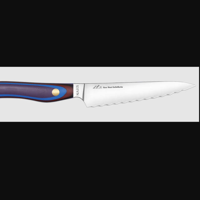 New West KnifeWorks - 6" Deli Serrated Knife (Huckleberry Color)