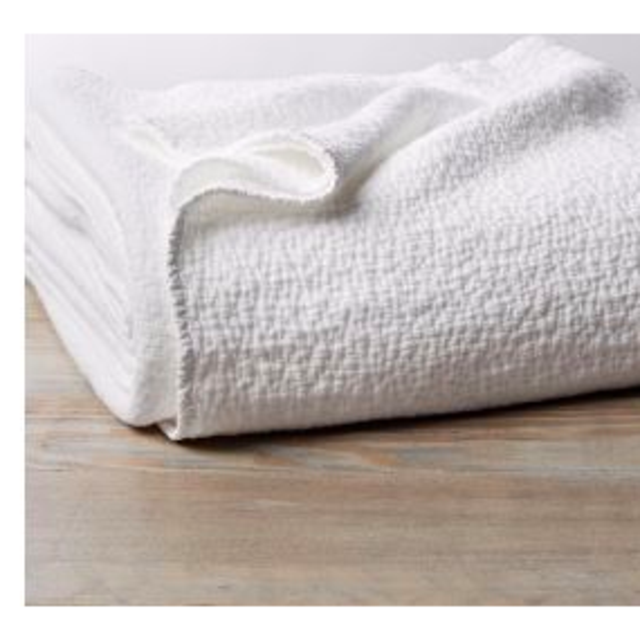 Cascade Organic Matelasse Blanket