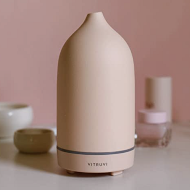 Vitruvi Stone Diffuser, Ceramic Ultrasonic Essential Oil Diffuser for AromatherapyAdding to Cart...